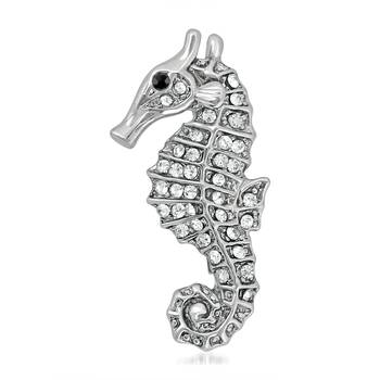 White crystal brooch 1