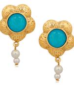 Blue crystal earrings