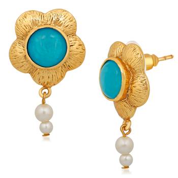 Blue crystal earrings 3