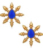 Blue crystal earrings