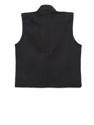 Black plain jute cotton boys-indo-western-dress 2