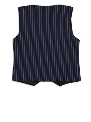 Blue woven cotton knitted boys-indo-western-dress 2