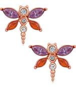 Multicolor cubic zirconia earrings