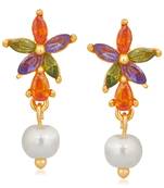 Multicolor cubic zirconia earrings