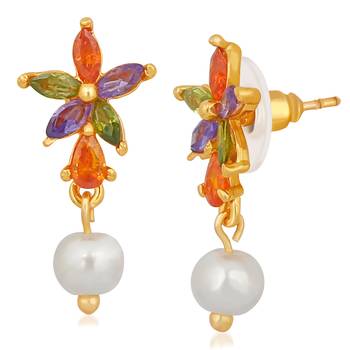 Multicolor cubic zirconia earrings 3
