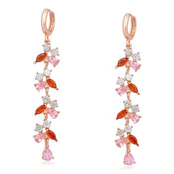 Multicolor cubic zirconia earrings 1