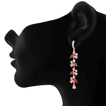 Multicolor cubic zirconia earrings 2