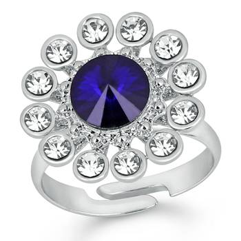 Blue crystal rings 1