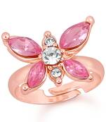 Pink crystal rings