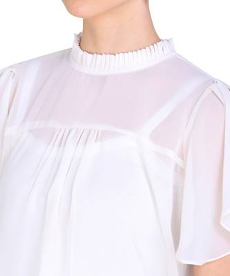 White plain georgette party-tops 4