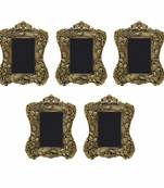 Photo Frame Antique Golden Victorian Style with Floral Motif in Metal by Handicrafts Paradise