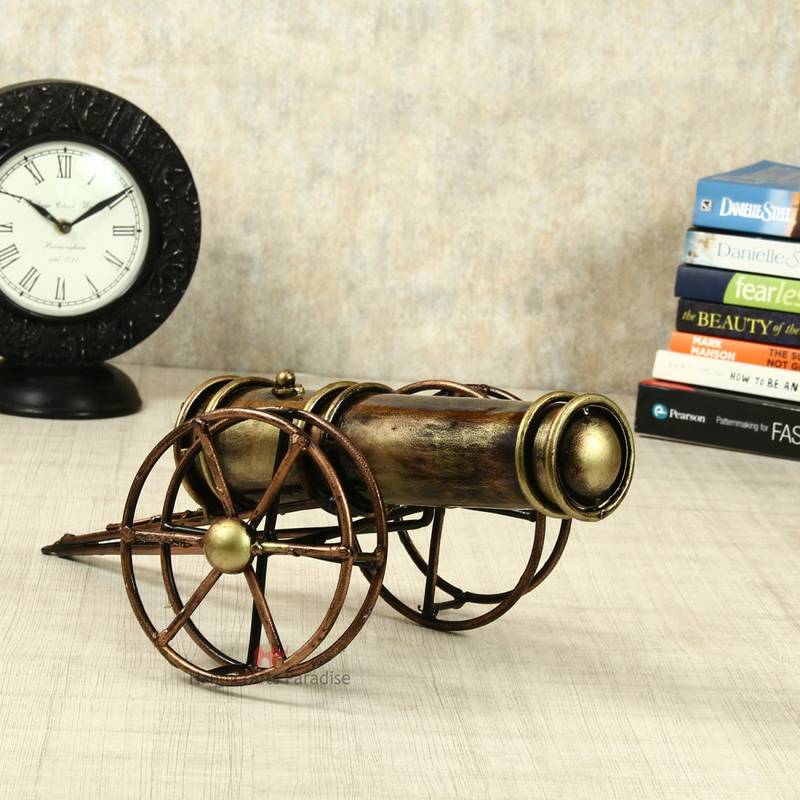 Antique Iron Cannon Handmade Decorative gift item showpiece for Home decor - 16 x 6 inch