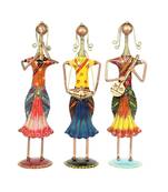 Musical lady Dolls set Handmade Decorative gift item showpiece for Homedecor ( 12.25 inch ) - set of 3 pc