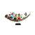 Antique finish Tribal Art Handmade Decorative gift item Showpiece Dancing and playing Flute in Iron - 28.5 x 15.5 inch