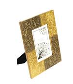 Photo Frame in Metal engraved sheet floral design by Handicrafts Paradise