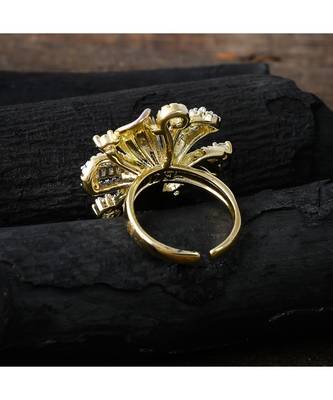 three in one  beautiful flower design ring 3