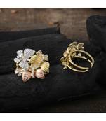three in one cute beautiful butterfly design ring