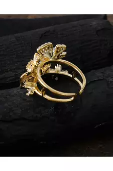 three in one cute beautiful butterfly design ring