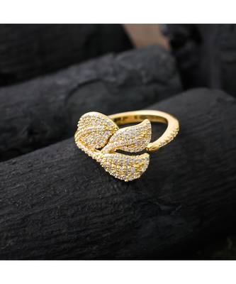 beautiful golden cut elegant stylish ring 3