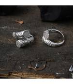 delicate classy smart look adjustable silver ring