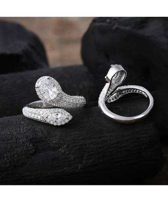 sliver smart look designer classy stylish ring 1