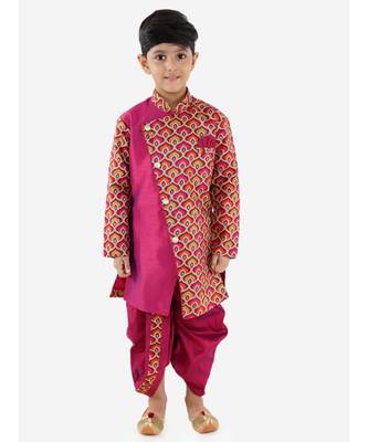 Maya Aztec Print Festive  Sherwani With  Dhoti 1