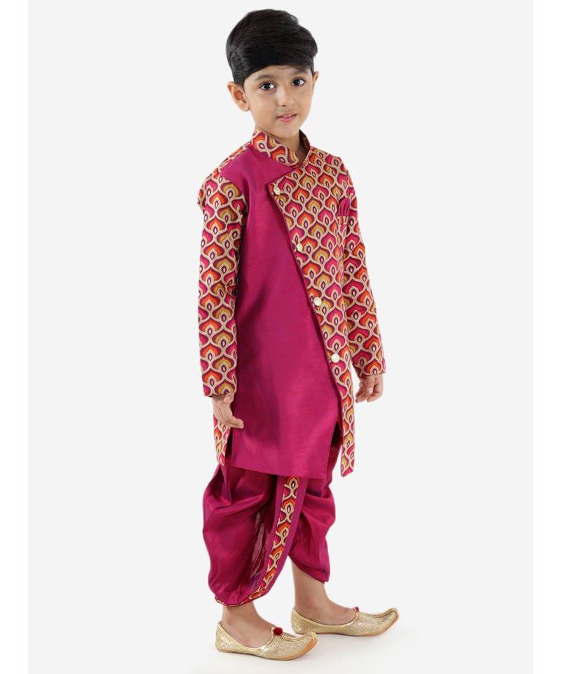 Maya Aztec Print Festive  Sherwani With  Dhoti