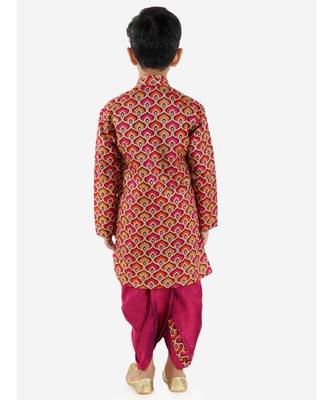 Maya Aztec Print Festive  Sherwani With  Dhoti 4