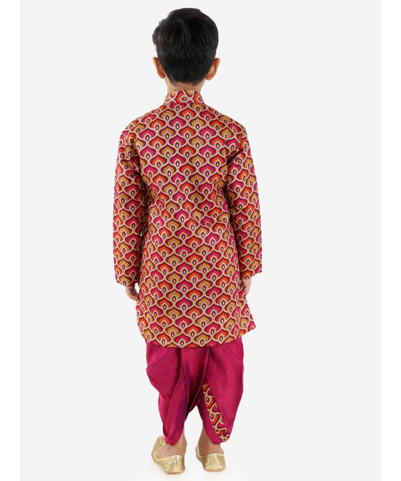 Maya Aztec Print Festive  Sherwani With  Dhoti