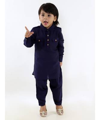 blue BOYS  PATHANI KURT PYJAMA 1
