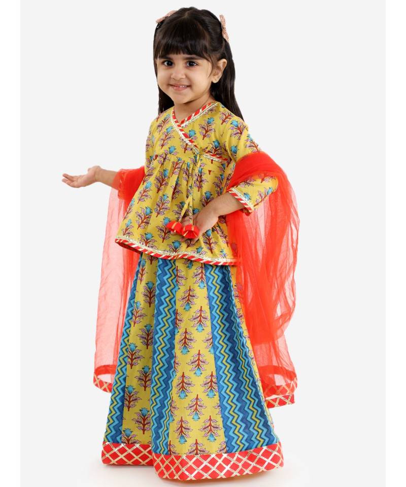 blue BELA PEPLUM CHOLI WITH KALIDAAR LEHENGA