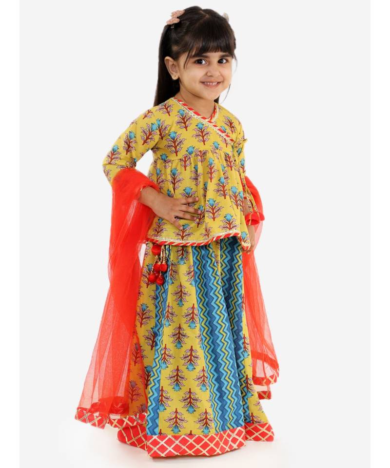 blue BELA PEPLUM CHOLI WITH KALIDAAR LEHENGA