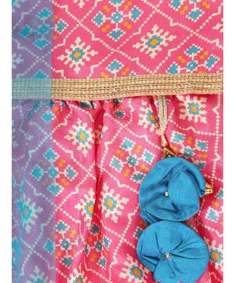 pink PATOLA PRINT LEHENGA CHOLI 8