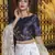 White embroidered cotton Semi Stitched bridal lehenga