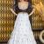 White embroidered cotton Semi Stitched bridal lehenga