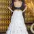 White embroidered cotton Semi Stitched bridal lehenga