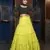 Green embroidered cotton Semi Stitched bridal lehenga
