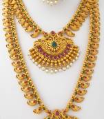 Gold spinel jewellery-combo