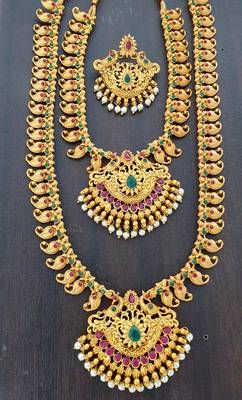 Gold spinel jewellery-combo 2
