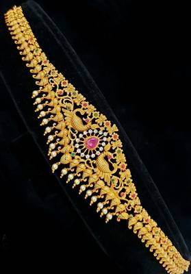 Gold spinel bridal-kamarband 1