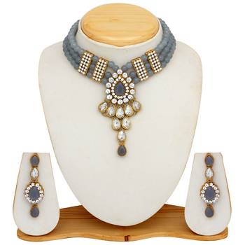 Grey pearl necklace-sets 4