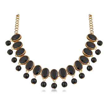 Black pearl necklace-sets 3