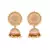 Pink pearl jhumkas