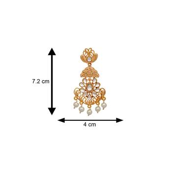 White pearl danglers-drops 4