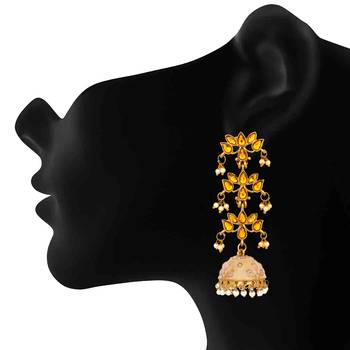 Pink pearl jhumkas 2