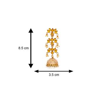 Pink pearl jhumkas 4