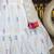 White embroidered cotton Semi Stitched bridal lehenga