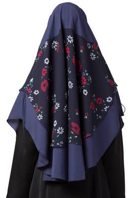 3 Pcs Set : Hijab, Under Hijab Cap & Mask 4