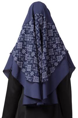 3 Pcs Set : Hijab, Under Hijab Cap & Mask 4