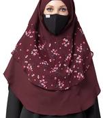 3 Pcs Set : Hijab, Under Hijab Cap & Mask